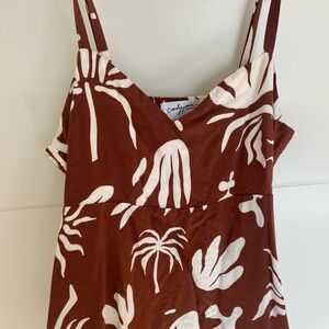 Brown beachy midi dress